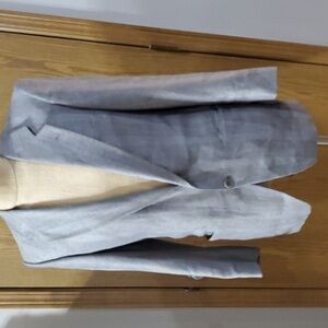 Yves Saint Laurent grey striped blazer suit jacket